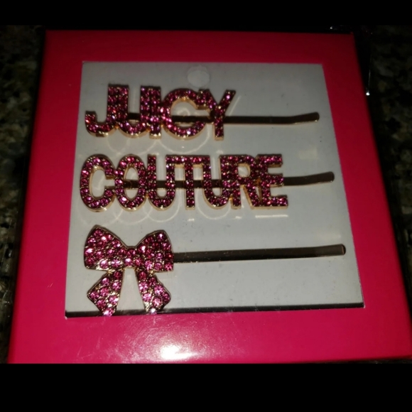 Juicy Couture rhinestone hair clips set of main image 8